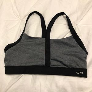 Champion C9 Duo Dry Sports Bra - Gray/Black
